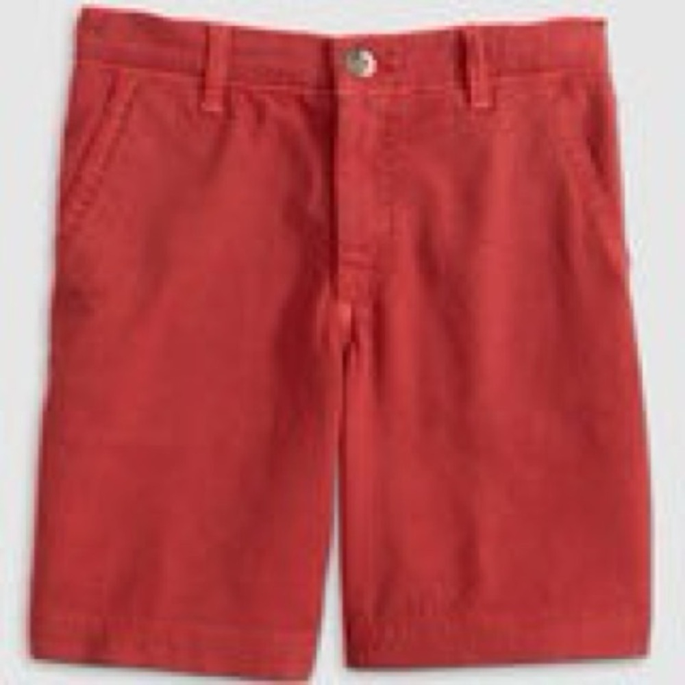 johnnie-O NWT Red Flat Front Shorts, Nassau Jr Cotton Blend, Malibu Red, 16